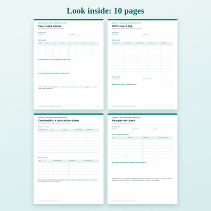 Look inside the 12-hour shift life planner